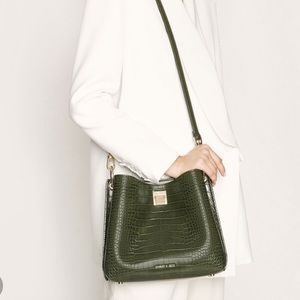 Charles&Keith Croc-effect Bucket bag